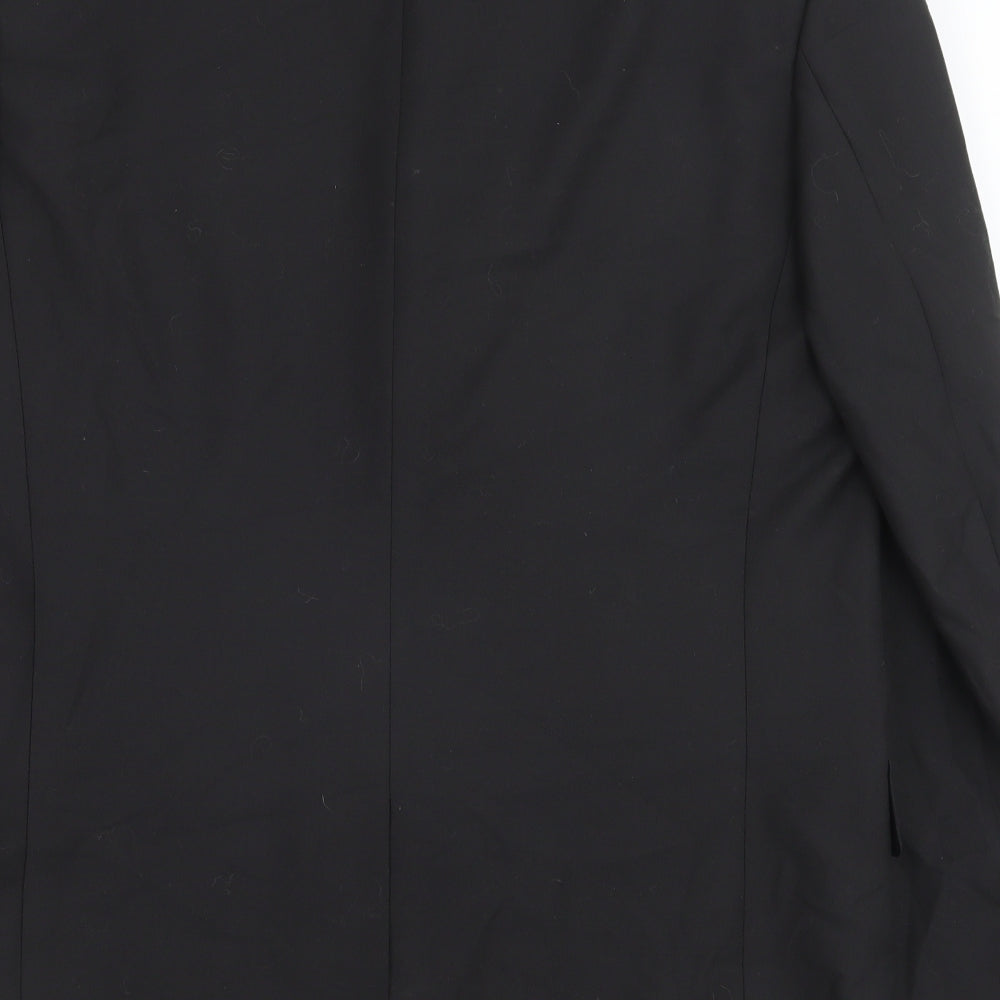 Armando Mens Black Polyester Jacket Blazer Size 42 Regular