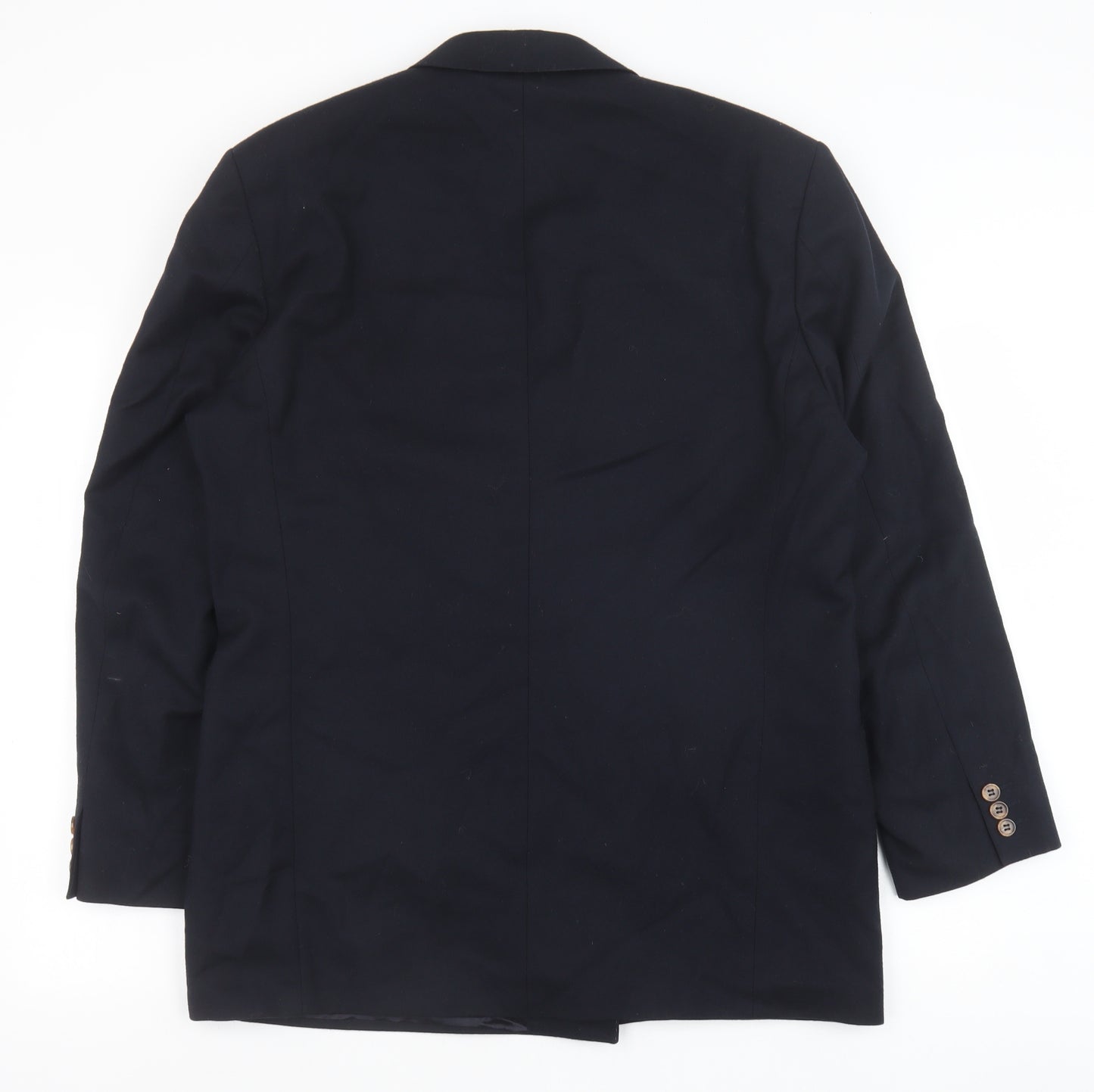 Marks and Spencer Mens Blue Wool Jacket Blazer Size 42 Regular