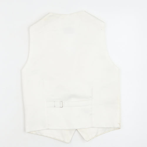 Pronuptia Boys Ivory Jacket Waistcoat Size 11-12 Years Button