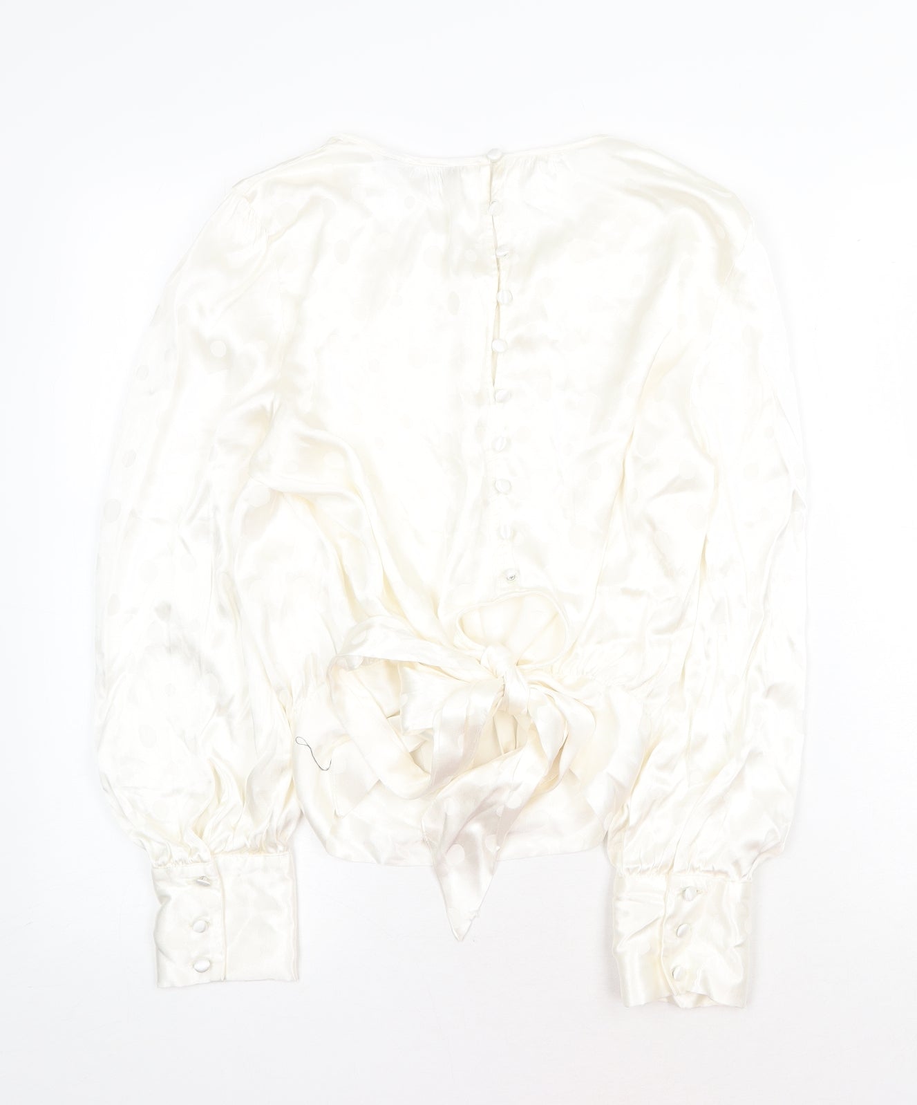 Marks and Spencer Womens White Viscose Basic Blouse Size 12 Round Neck