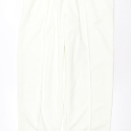 Dr Sports Womens Ivory Polyester Jogger Trousers Size 2XL Regular Drawstring