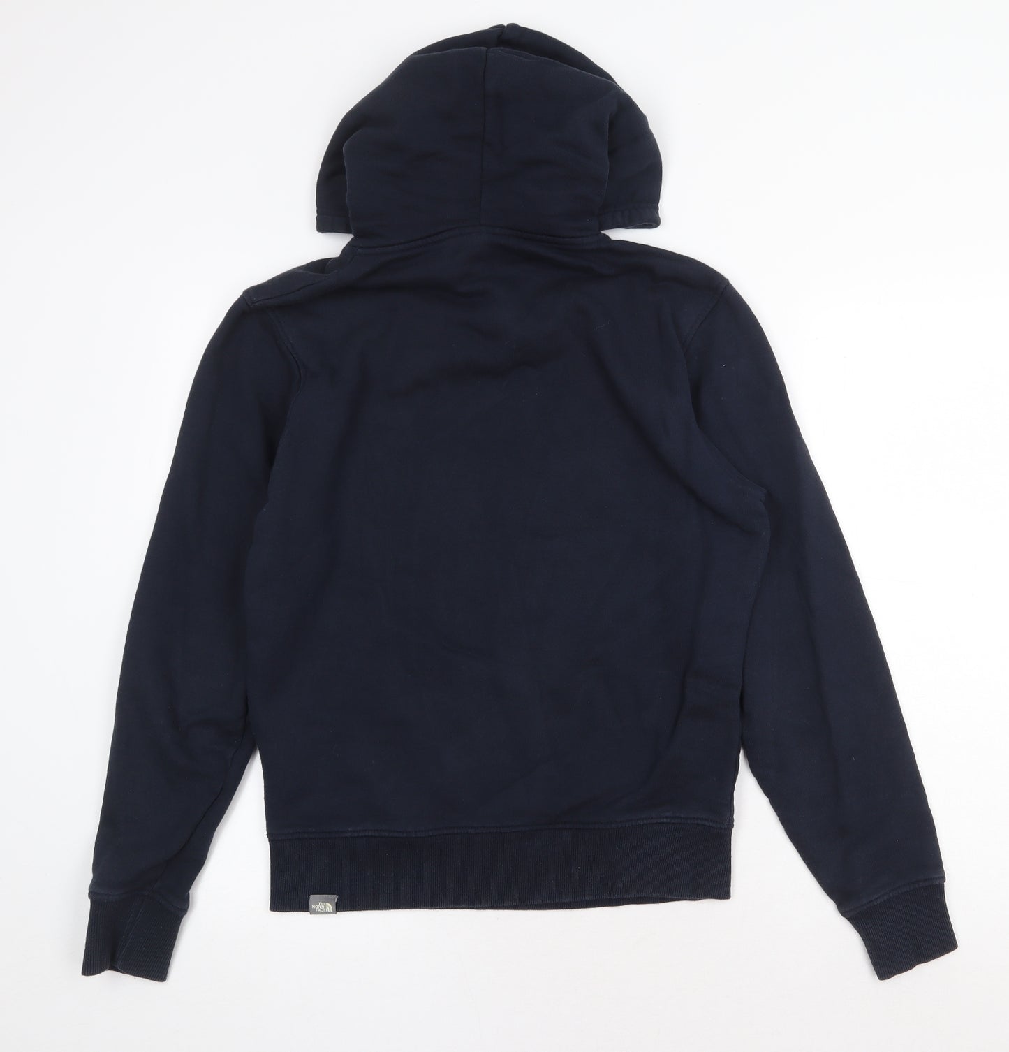 The North Face Mens Blue Cotton Pullover Hoodie Size S