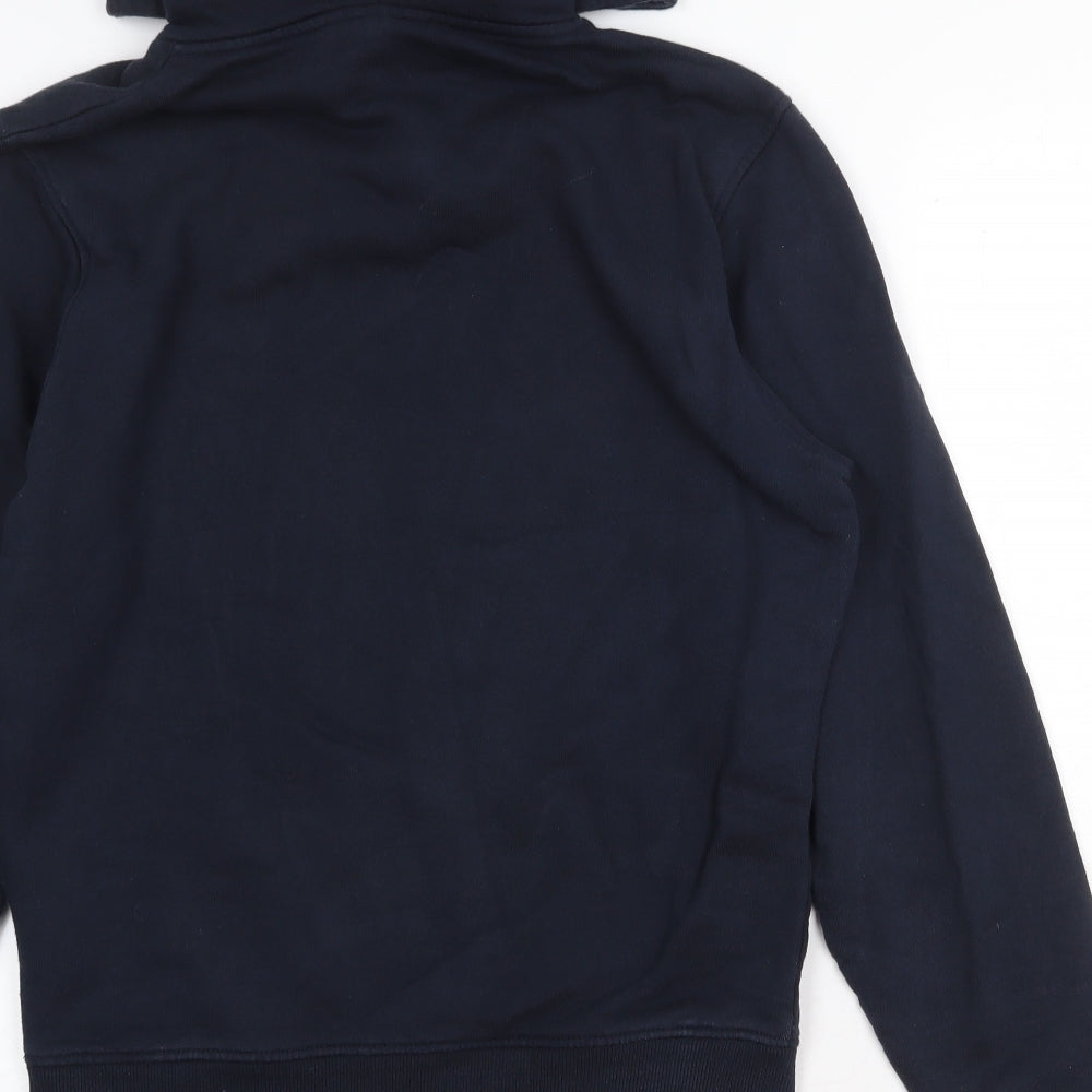 The North Face Mens Blue Cotton Pullover Hoodie Size S