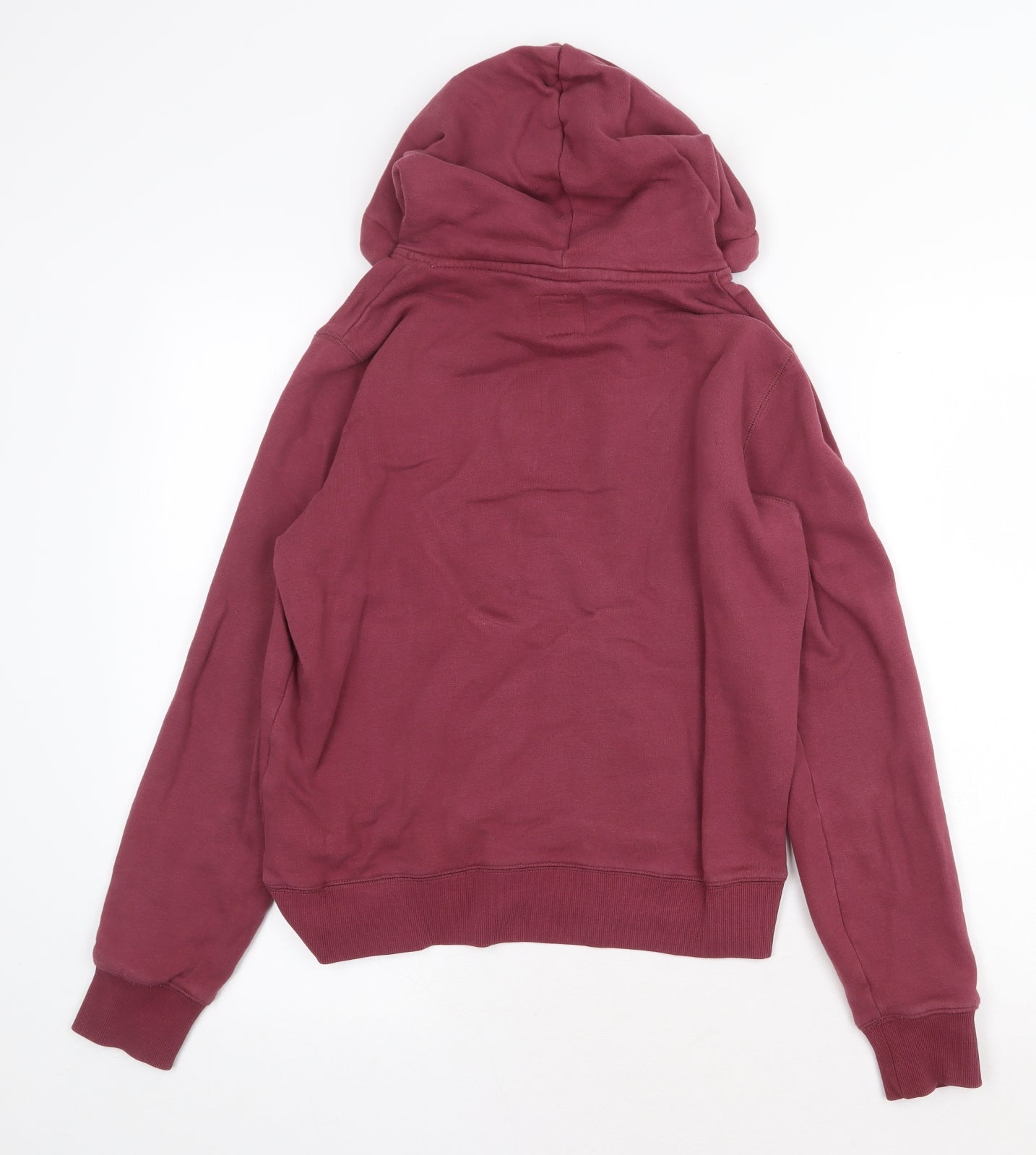 Jack Wills Womens Red Cotton Pullover Hoodie Size 10 Pullover
