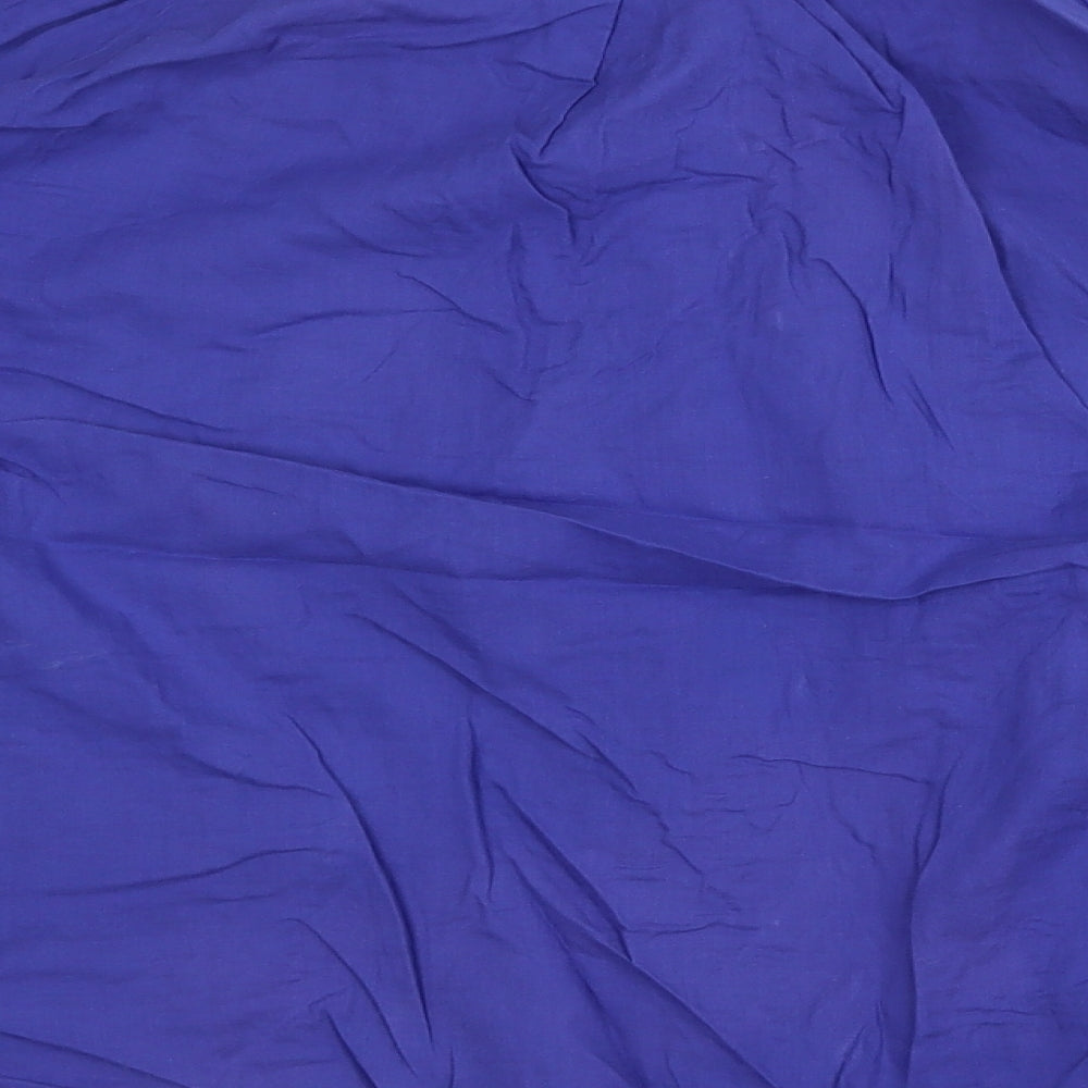 & Other Stories Womens Purple 100% Cotton Basic Button-Up Size 14 Collared