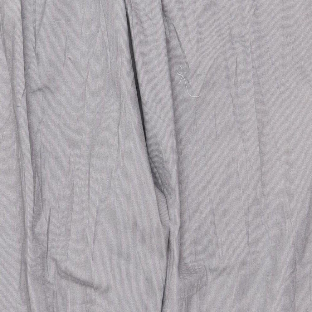 Alfred Dunner Womens Grey Cotton Trousers Size 14 Regular