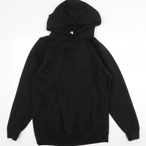 Uneek Womens Black Cotton Pullover Hoodie Size M Pullover