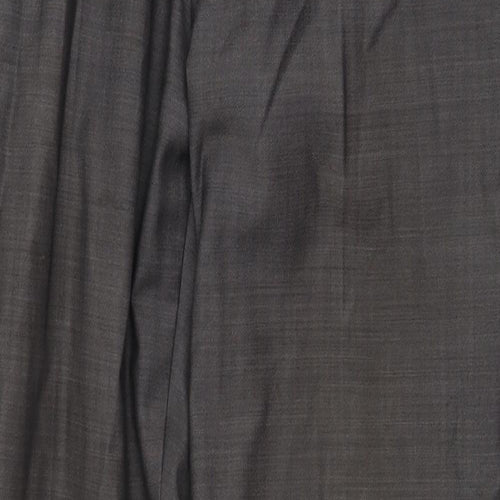 Preworn Womens Grey Polyester Trousers Size 32 in Regular Zip