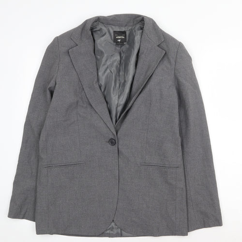 Pull&Bear Mens Grey Jacket Size XS Button