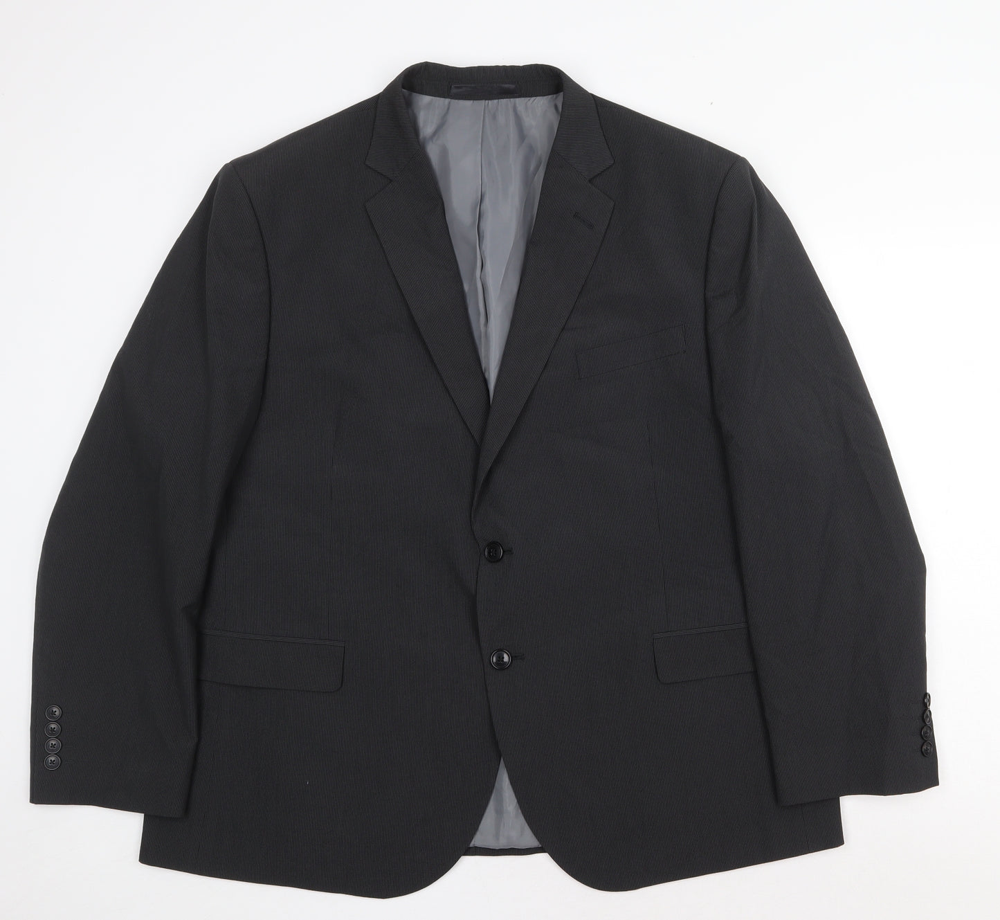 Marks and Spencer Mens Grey Polyester Jacket Blazer Size 48 Regular