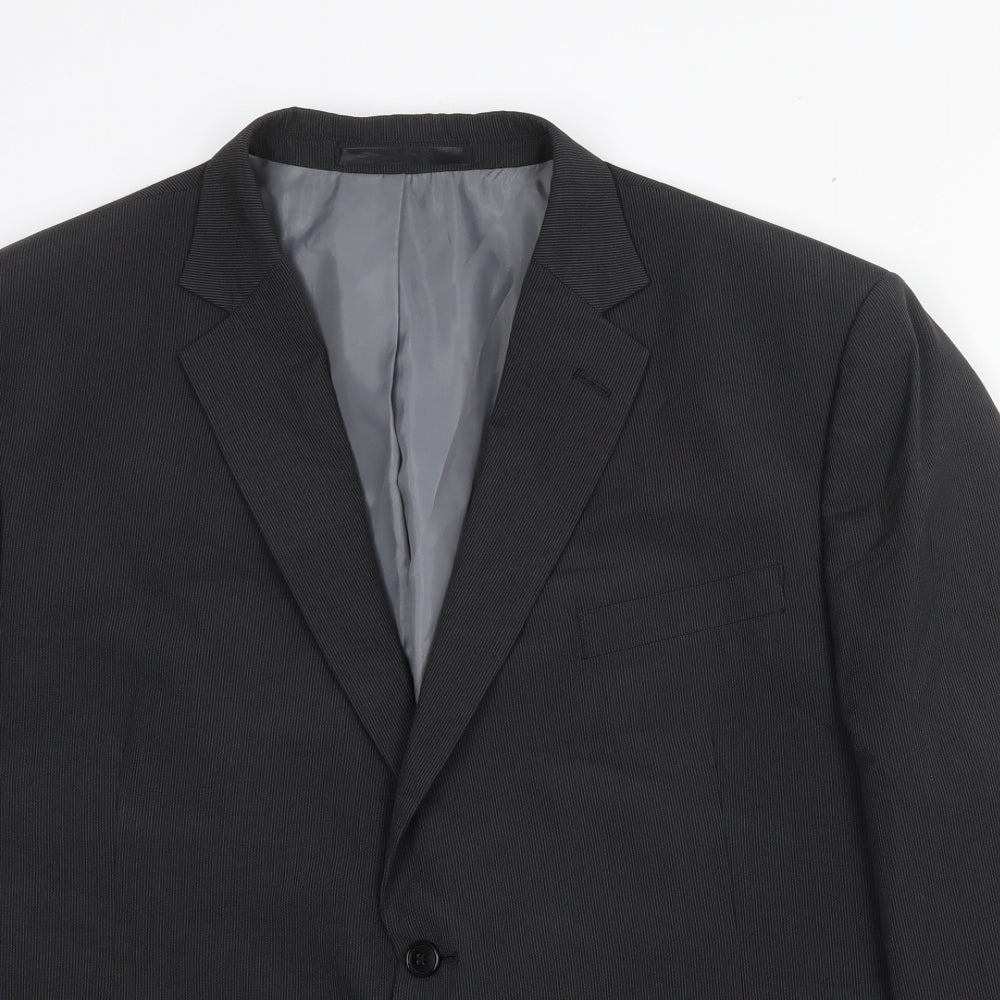 Marks and Spencer Mens Grey Polyester Jacket Blazer Size 48 Regular