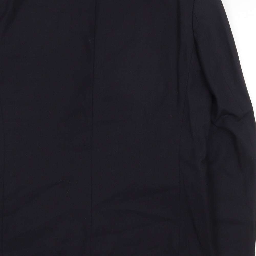 NEXT Mens Black Polyester Jacket Blazer Size 38 Regular
