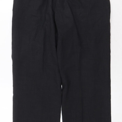 Tom English Mens Grey Polyester Trousers Size 32 in Regular Zip