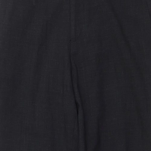 Tom English Mens Grey Polyester Trousers Size 32 in Regular Zip