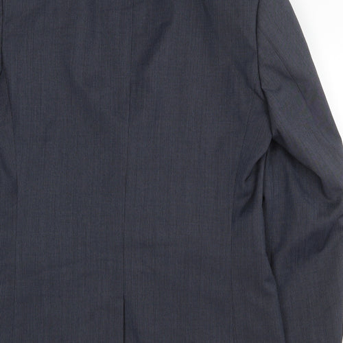 NEXT Mens Blue Polyester Jacket Suit Jacket Size 40 Regular