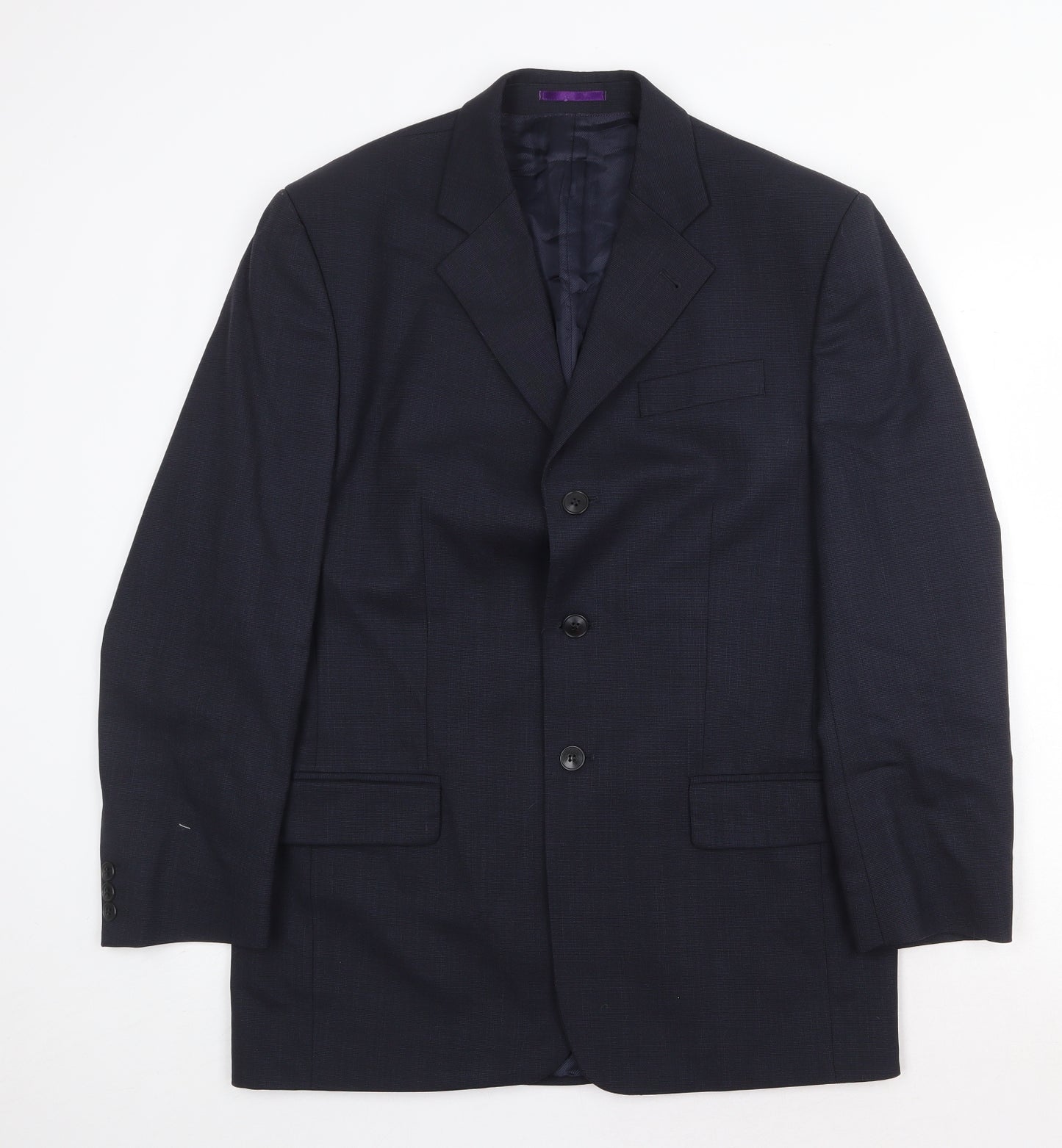 NEXT Mens Blue Viscose Jacket Suit Jacket Size 38 Regular