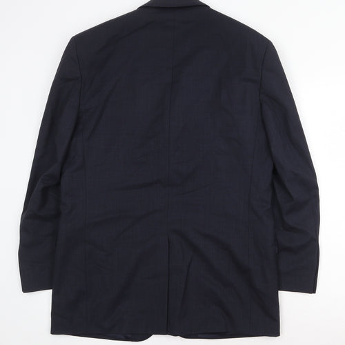 NEXT Mens Blue Viscose Jacket Suit Jacket Size 38 Regular