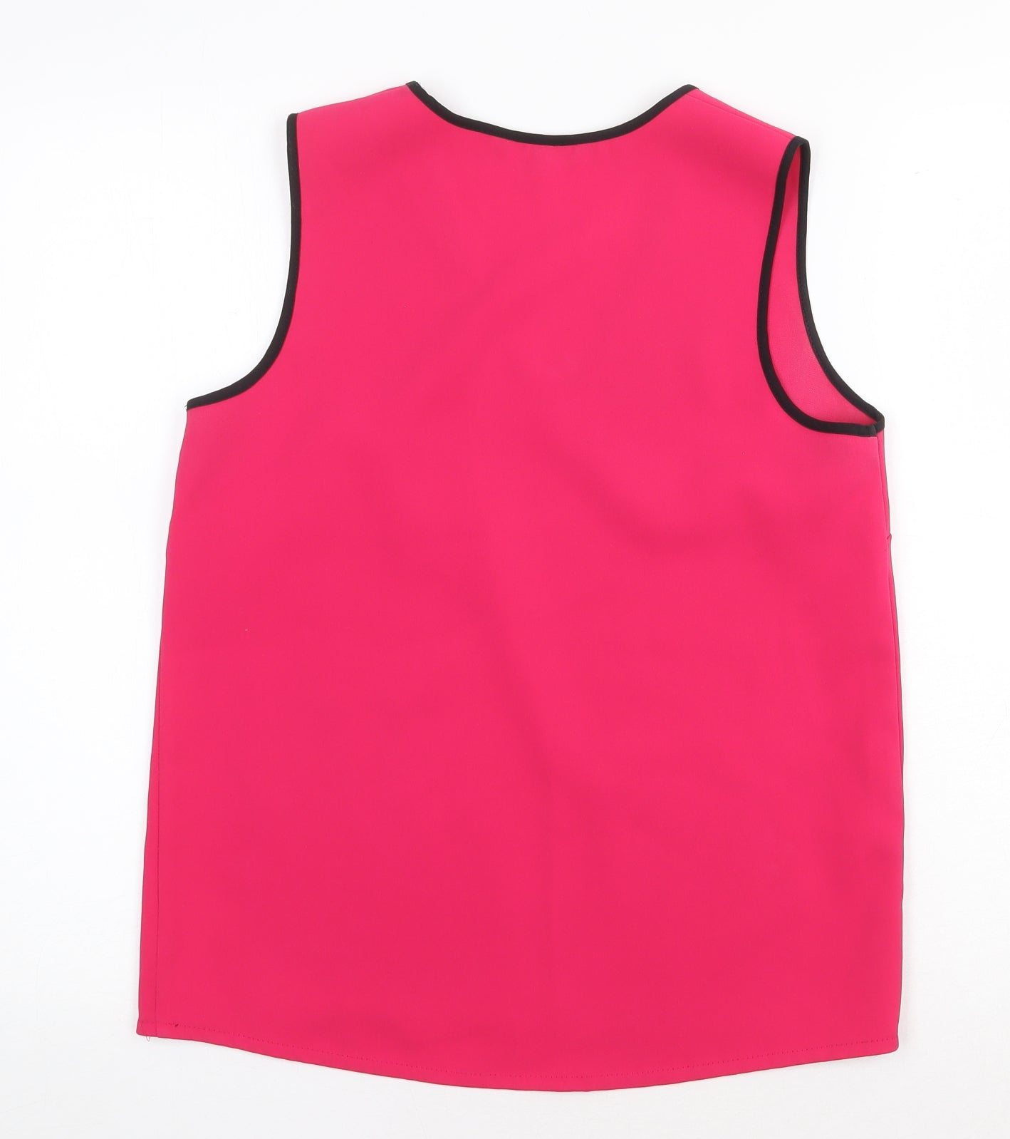 NEXT Womens Pink Polyester Basic Tank Size 8 V-Neck
