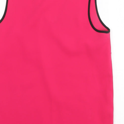 NEXT Womens Pink Polyester Basic Tank Size 8 V-Neck