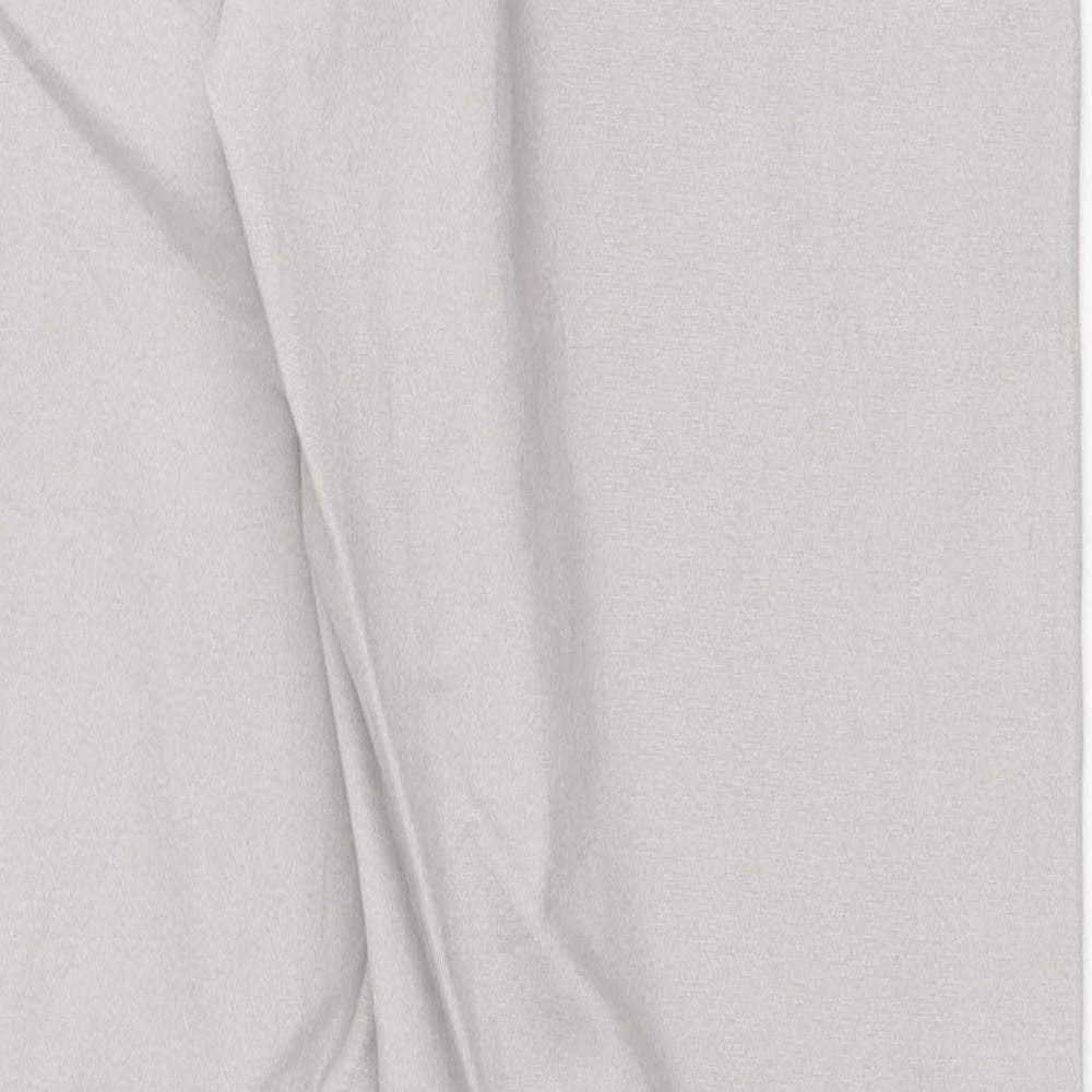 ESMARA Womens Grey Cotton Straight Jeans Size 14 Slim Zip