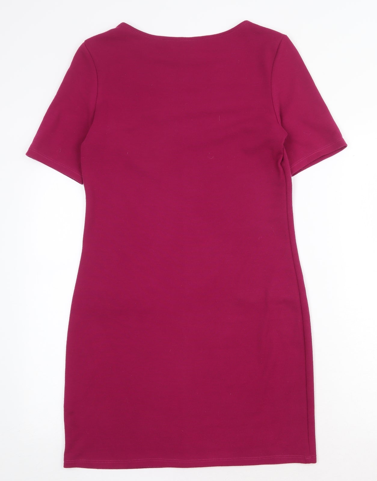 Dorothy Perkins Womens Purple Polyester A-Line Size 8 Scoop Neck Pullover
