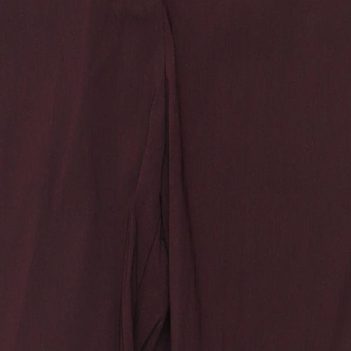 TWINSET Womens Brown Polyester Trousers Size S Regular Zip