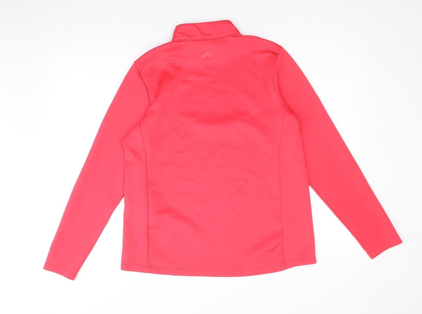 Crivit Womens Pink Polyester Pullover Sweatshirt Size L Zip