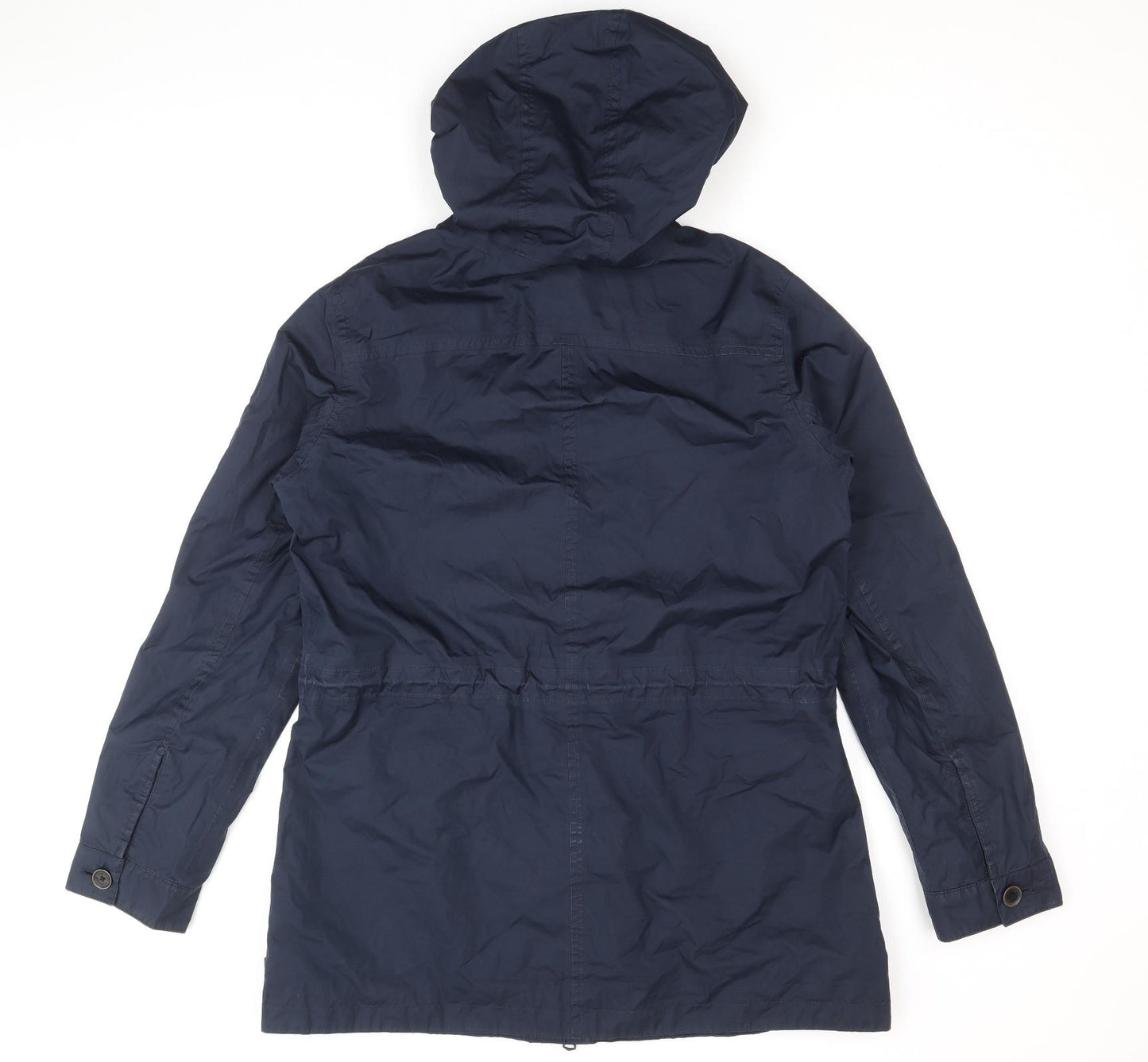 Timberland Mens Blue Rain Coat Coat Size M Zip