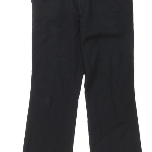 Burton Mens Black Polyester Trousers Size 32 in Regular Zip