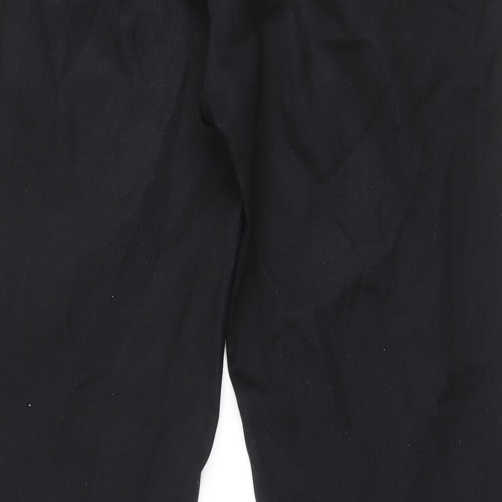 Burton Mens Black Polyester Trousers Size 32 in Regular Zip