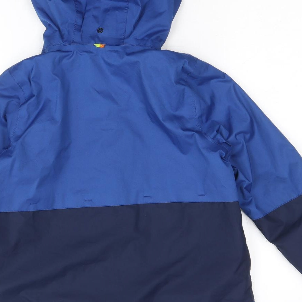 Quechua Boys Blue Windbreaker Jacket Size 10 Years Zip