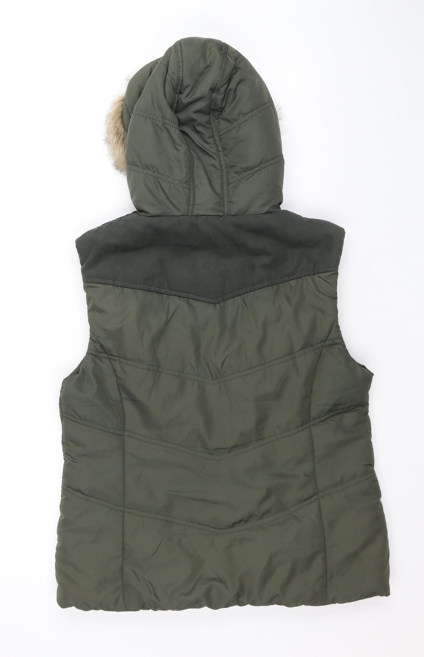 Dorothy Perkins Womens Green Gilet Jacket Size 12 Zip