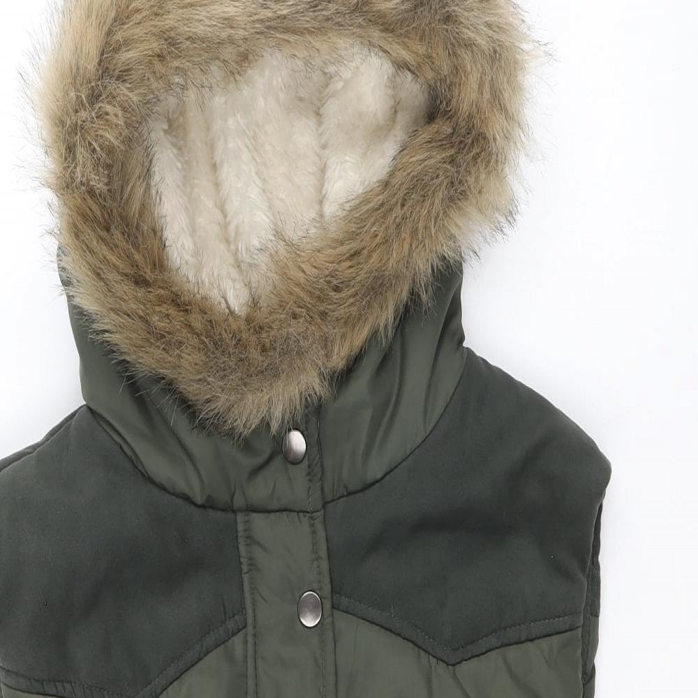 Dorothy Perkins Womens Green Gilet Jacket Size 12 Zip