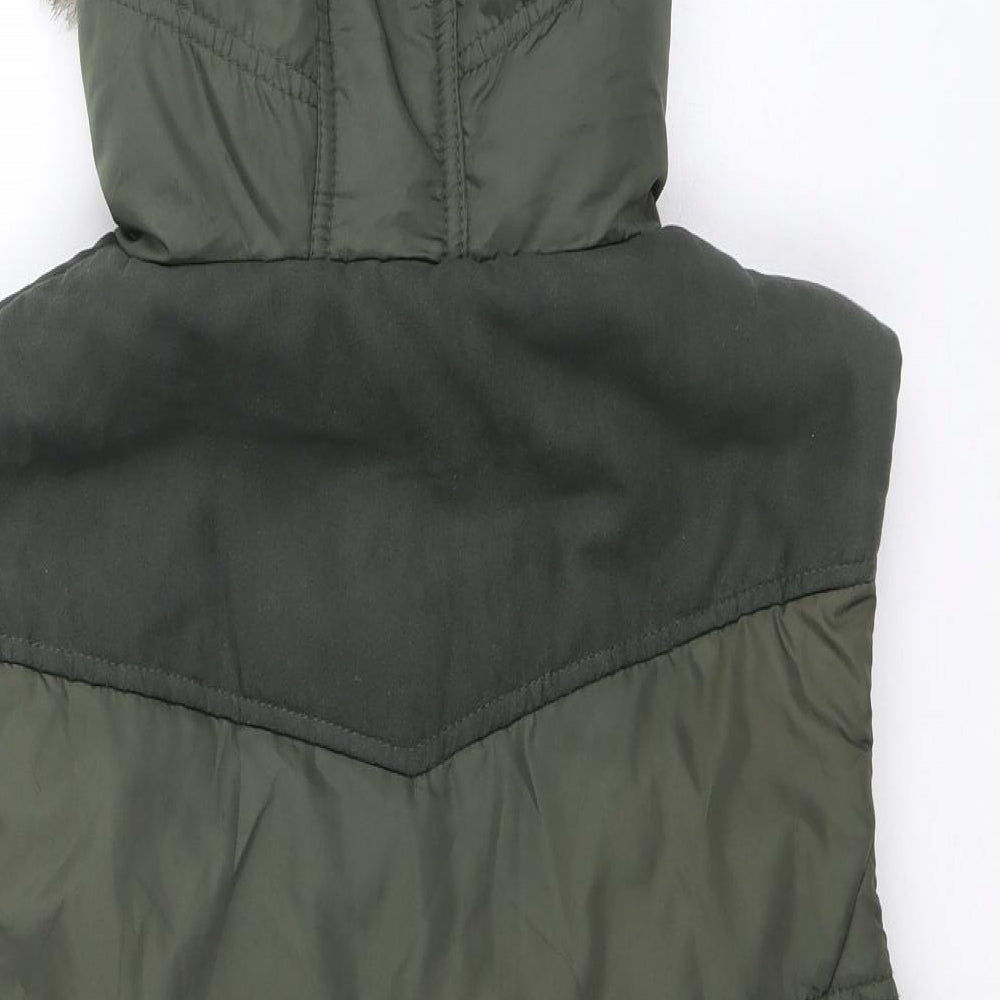 Dorothy Perkins Womens Green Gilet Jacket Size 12 Zip