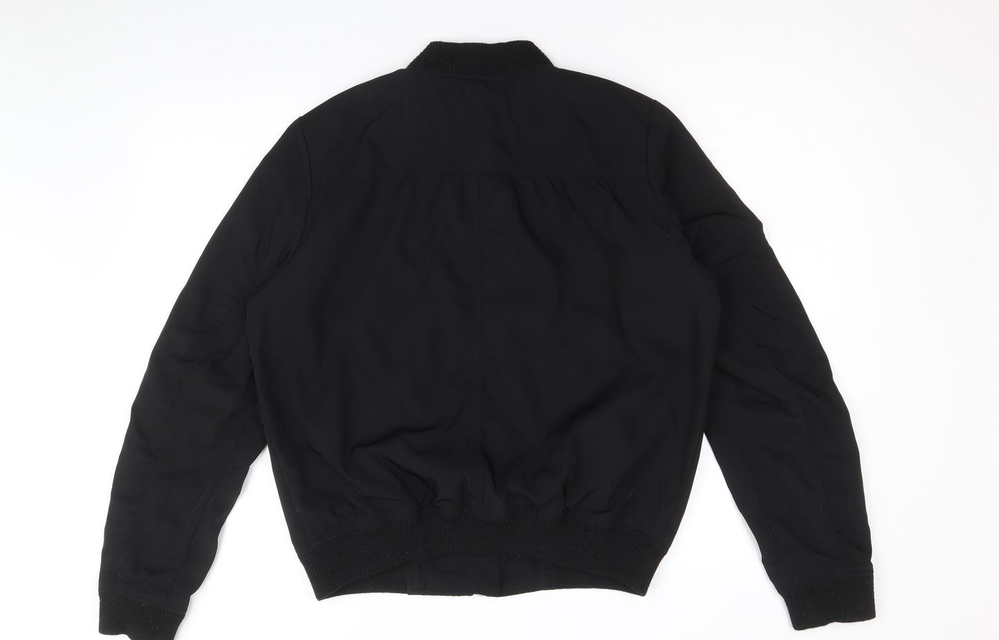 River Island Womens Black Bomber Jacket Jacket Size 14 Zip
