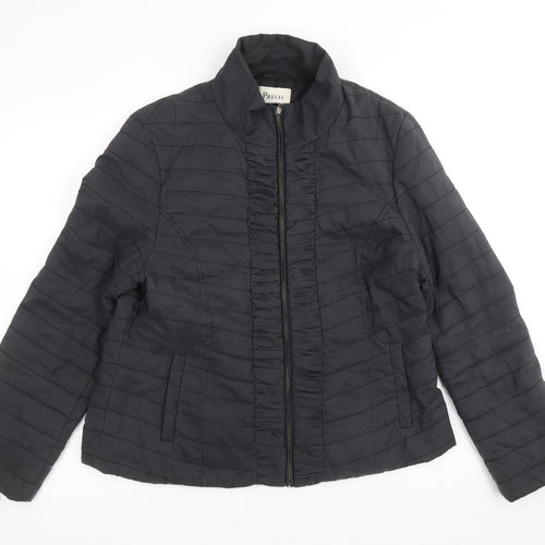 Precis Womens Black Jacket Size 12 Zip