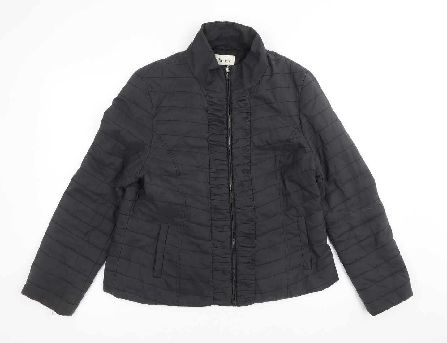 Precis Womens Black Jacket Size 12 Zip