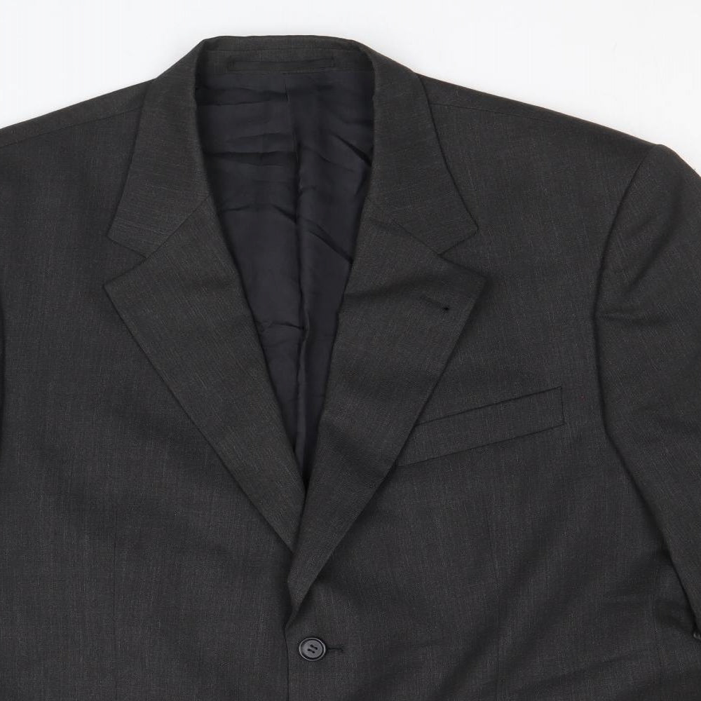 West Brook Mens Grey Wool Jacket Suit Jacket Size 44 Regular