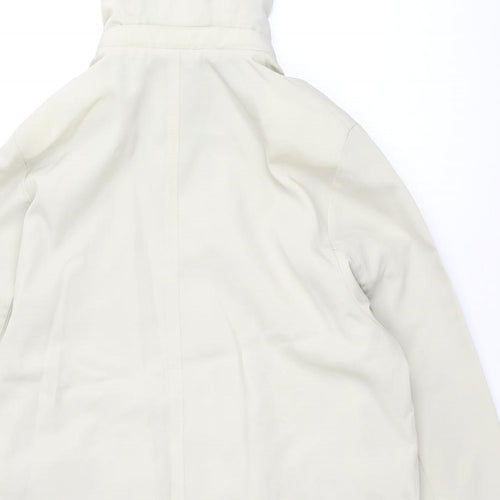 SCL sport Womens Beige Rain Coat Coat Size 8 Zip