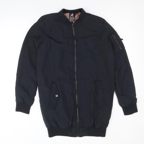 Atmosphere Womens Black Military Jacket Coat Size 6 Zip
