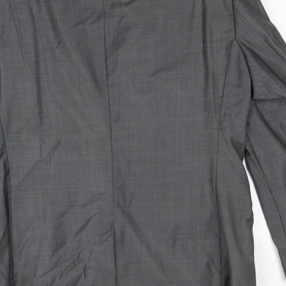 NEXT Mens Grey Wool Jacket Suit Jacket Size 44 Regular