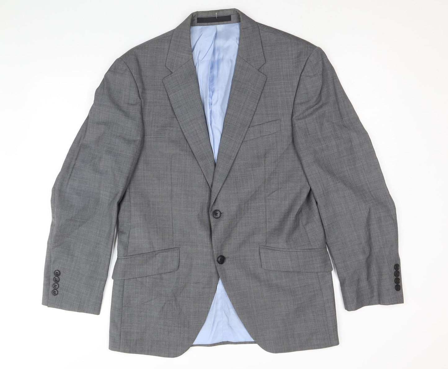 Marks and Spencer Mens Grey Wool Jacket Suit Jacket Size 38 Regular