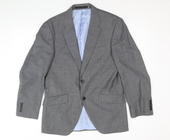Marks and Spencer Mens Grey Wool Jacket Suit Jacket Size 38 Regular