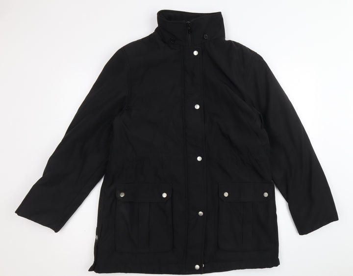 Roman Womens Black Jacket Size M Zip