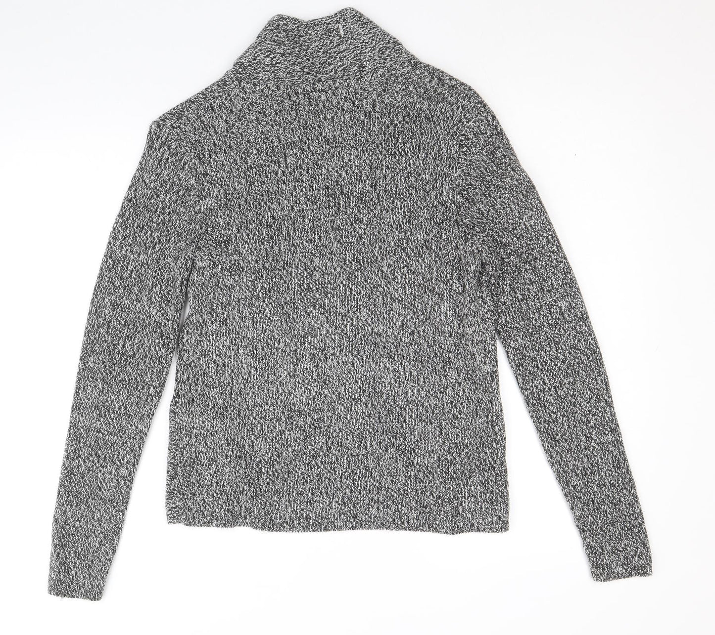 H&M Womens Black V-Neck Acrylic Cardigan Jumper Size M