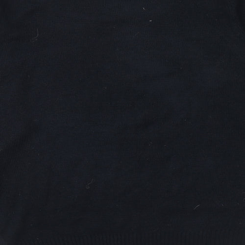 Avenue Mens Blue Round Neck Acrylic Pullover Jumper Size M Long Sleeve - Santa