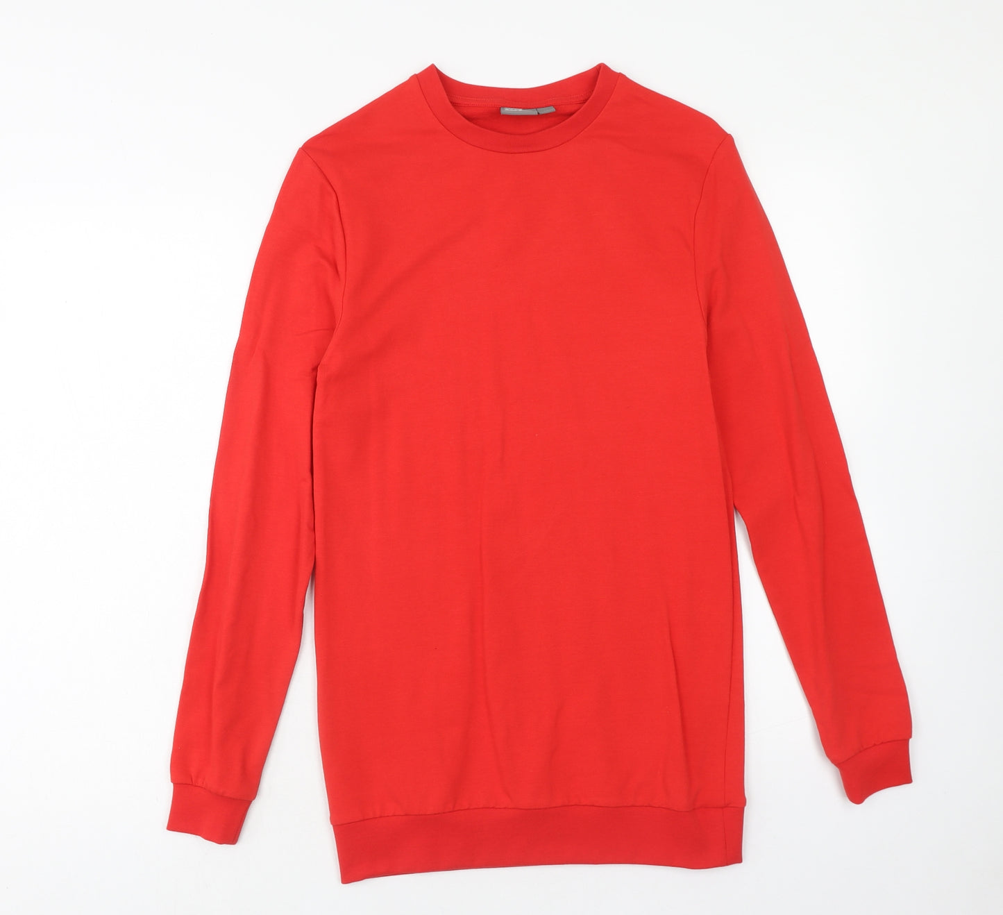ASOS Womens Red Cotton Pullover Sweatshirt Size XS Pullover