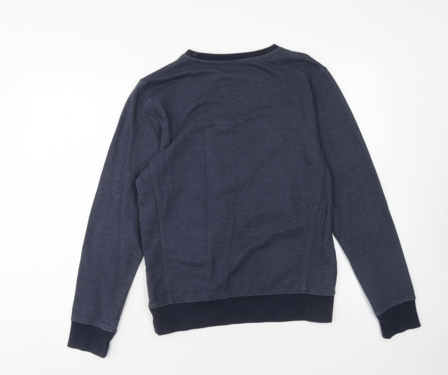 Blend Mens Blue Cotton Pullover Sweatshirt Size S - Jeansmaker