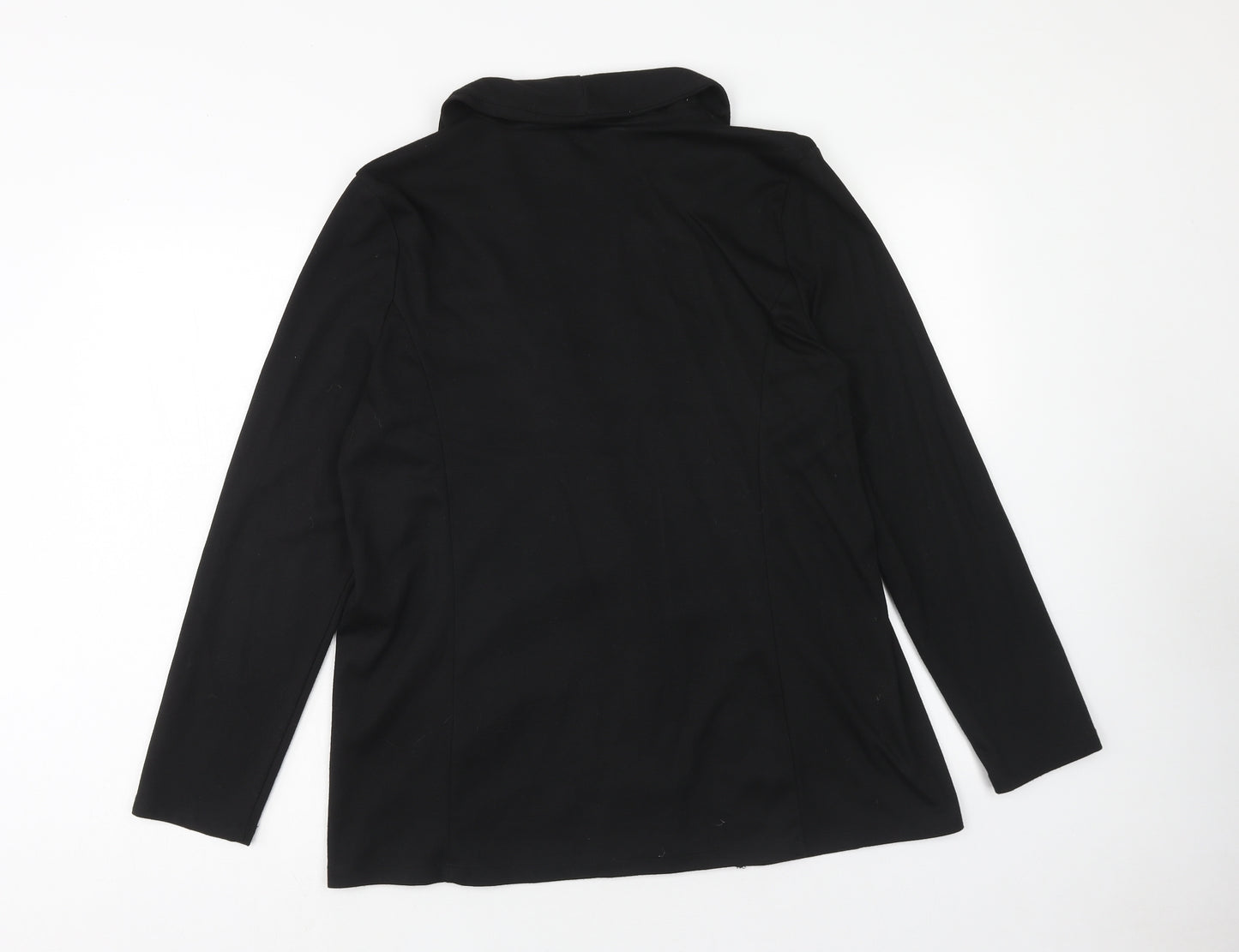 Peacocks Womens Black Jacket Blazer Size L Button