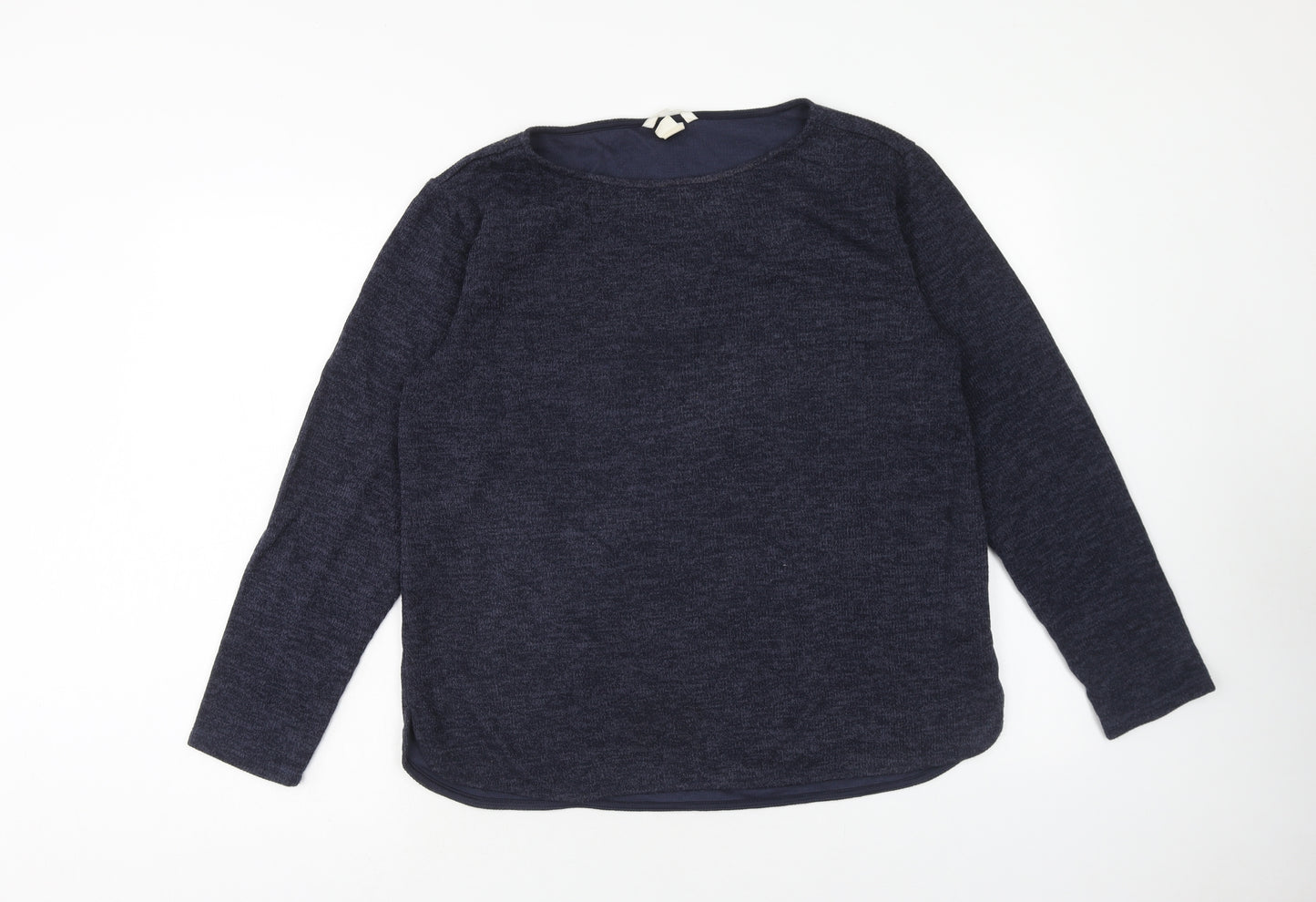 H&M Womens Blue Polyester Pullover Sweatshirt Size M Pullover